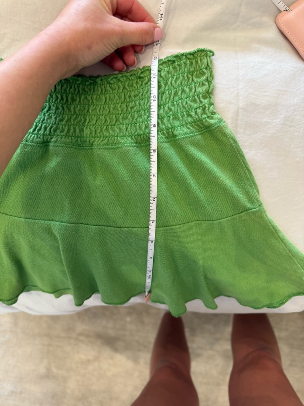 vintage abercrombie kelly green micro mini skirt - Picture 7 of 7